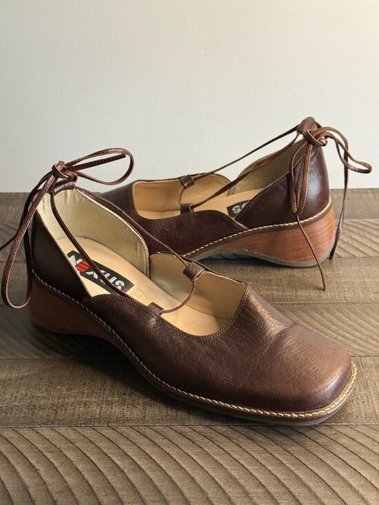 Nexus Shoes - Nexus Women's Brown Leather Shoes Size 37/ US 6.5